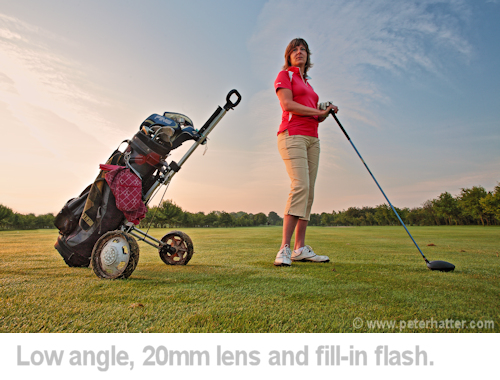 portrait of a female golfer.