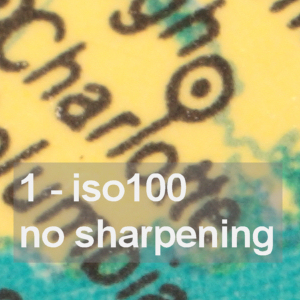 example of picture with no noise or sharpening artifacts