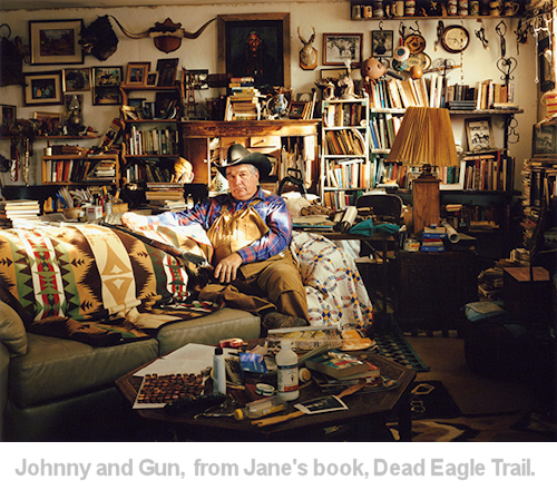 johnny and gun from Jane's book Dead Eagle Trail