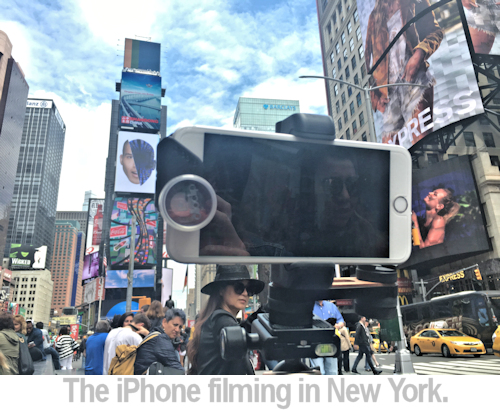 filming in new york on the iphone.