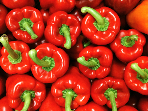 red peppers example colour harmony and the colour wheel
