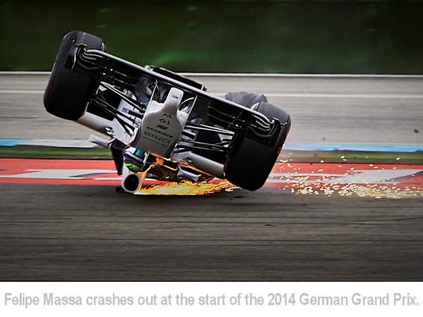 filipe massa upside_down in his williams