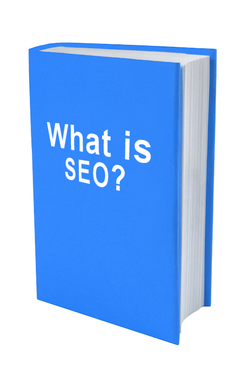 a book with the words what is seo? on the cover.